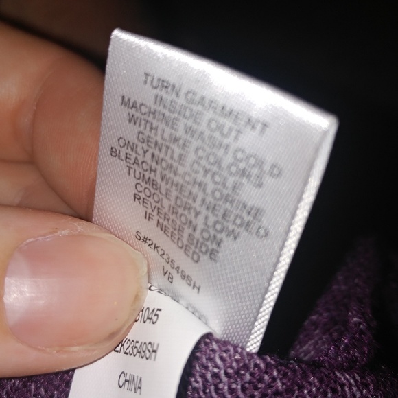 Women's purple heather criss cross back tunic tank Medium - Picture 7 of 7